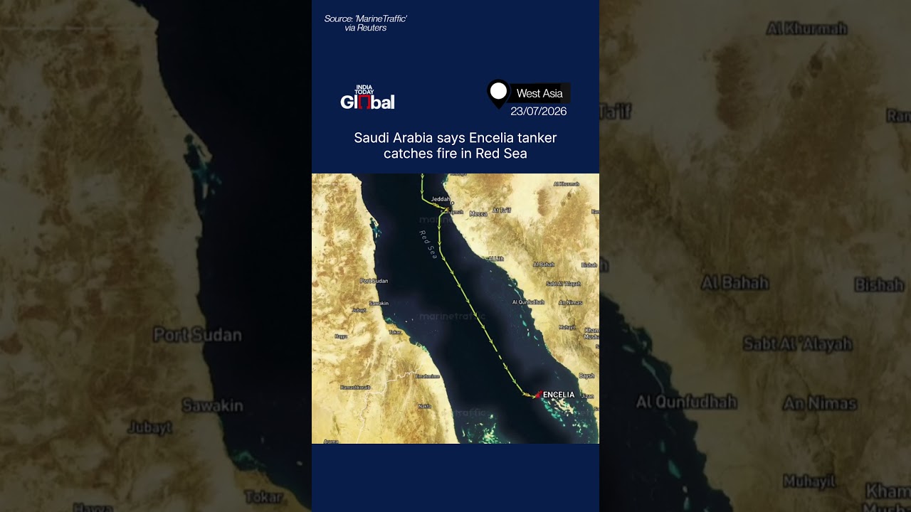 Tanker Named Encelia Catches Fire In The Red Sea As Per Saudi Arabia