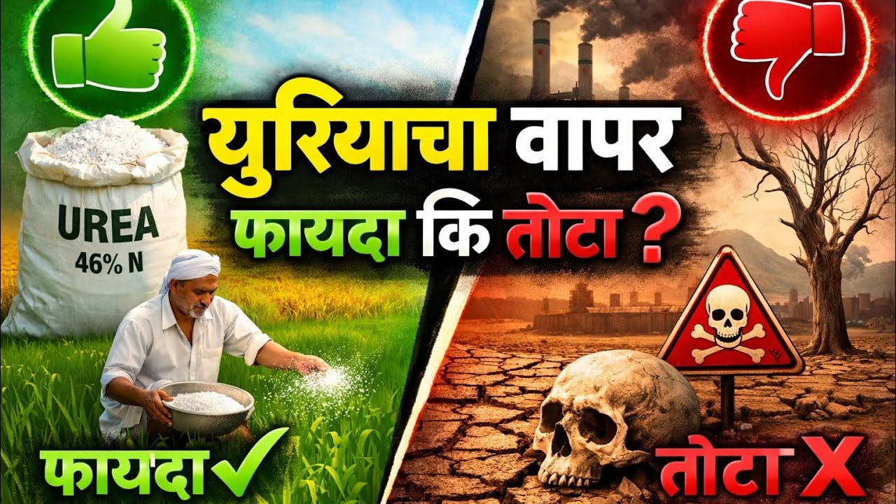 युरियाच्या अति वापरामुळे फायदा होतो की तोटा? युरिया वापरण्याची पद्धत त्याचे प्रमाण याची माहिती.