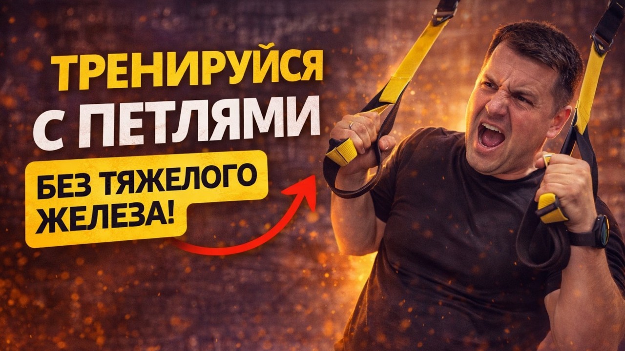 ПЕТЛИ TRX прокачка БЕЗ ЖЕЛЕЗА в домашних условиях