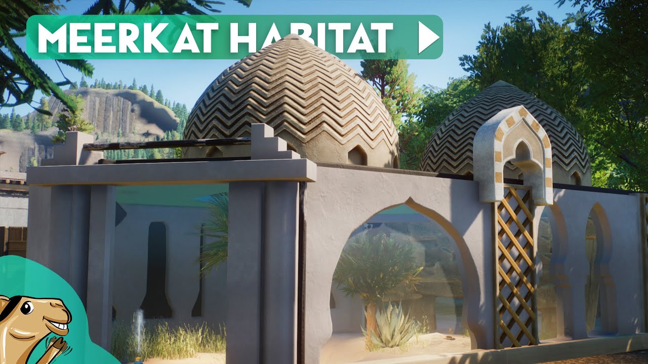Realistic Meerkat Habitat + Cave System! - Planet Zoo Yosemite Speedbuild Africa Pack
