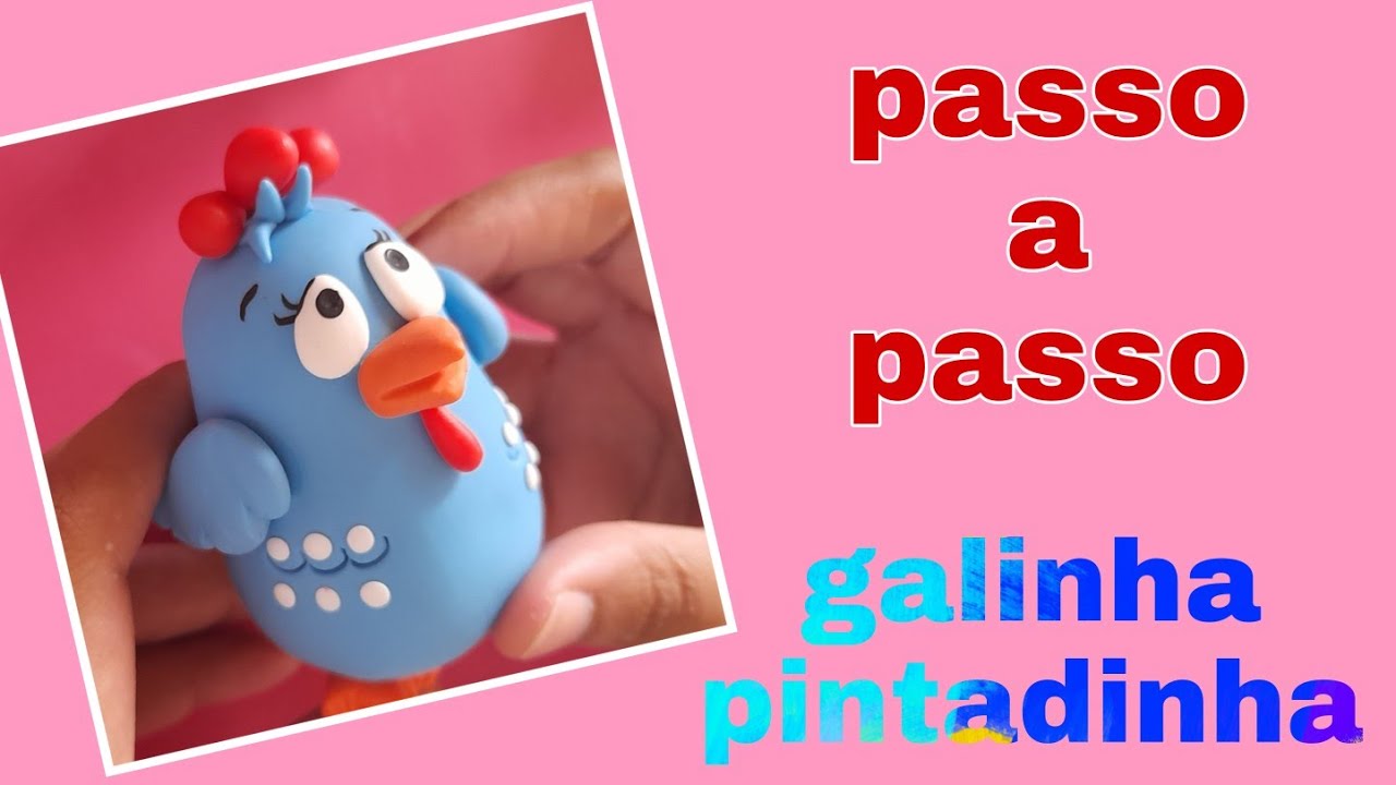 galinha pintadinha de biscuit (passo a passo) rosy biscuit