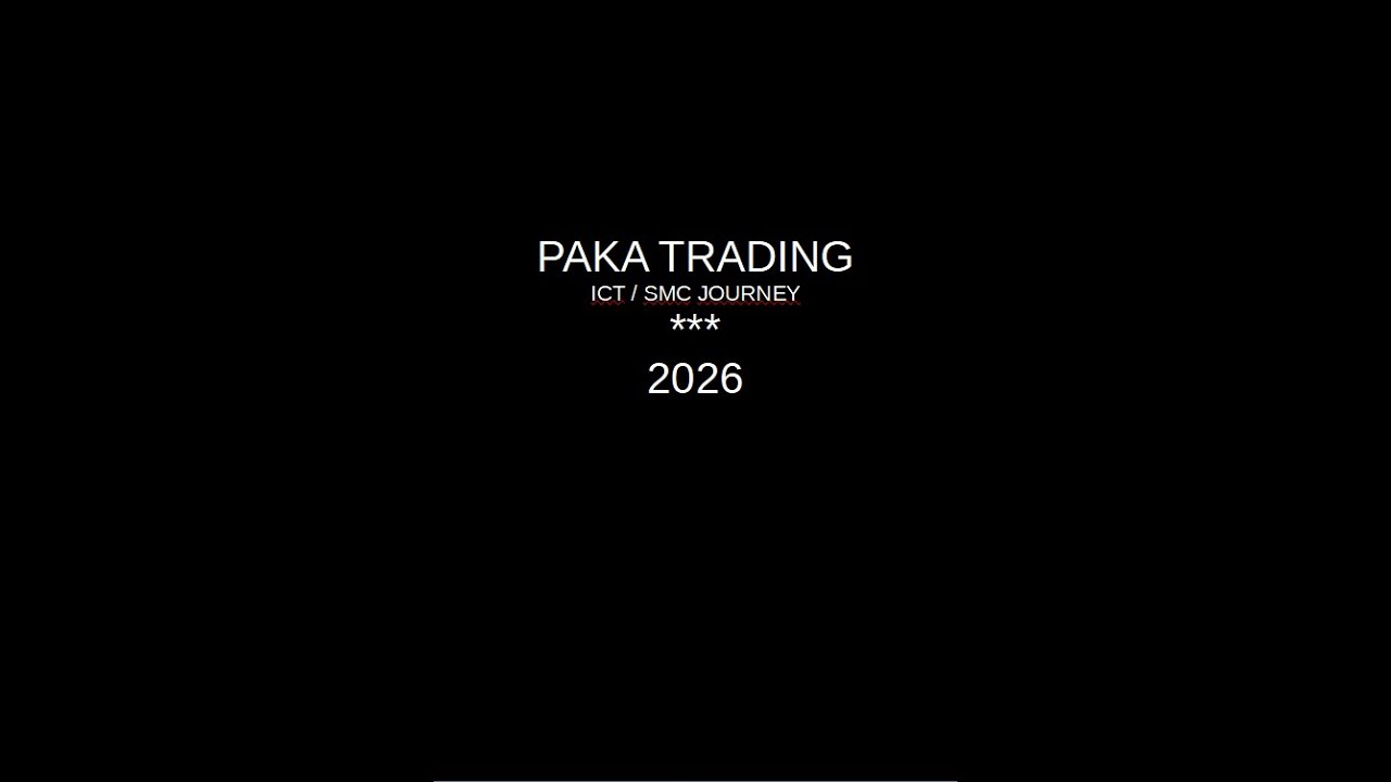 PAKA Trading I Moja droga w tradingu ICT / SMC ( bez obietnic bez bajek)