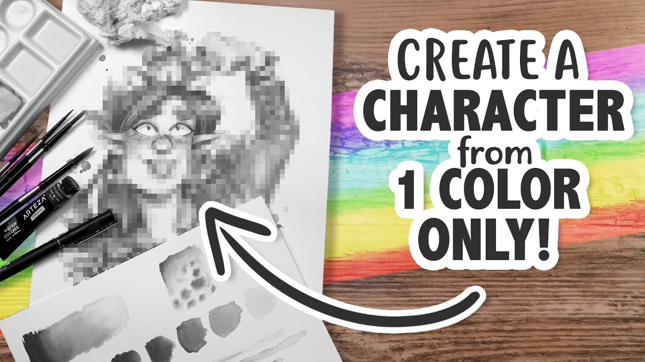 1 RANDOM COLOR CHARACTER DESIGN CHALLENGE - What will THIS color make me do?