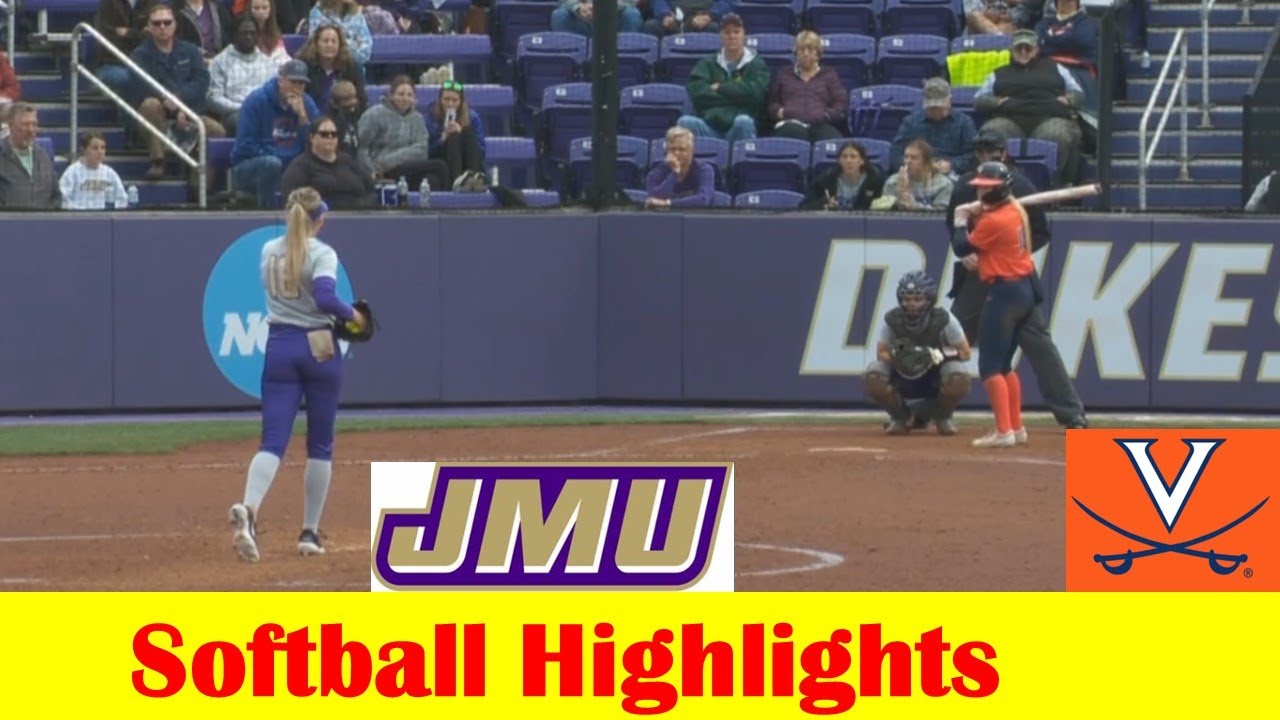 Virginia vs James Madison Softball Game Highlights, March 27 2024