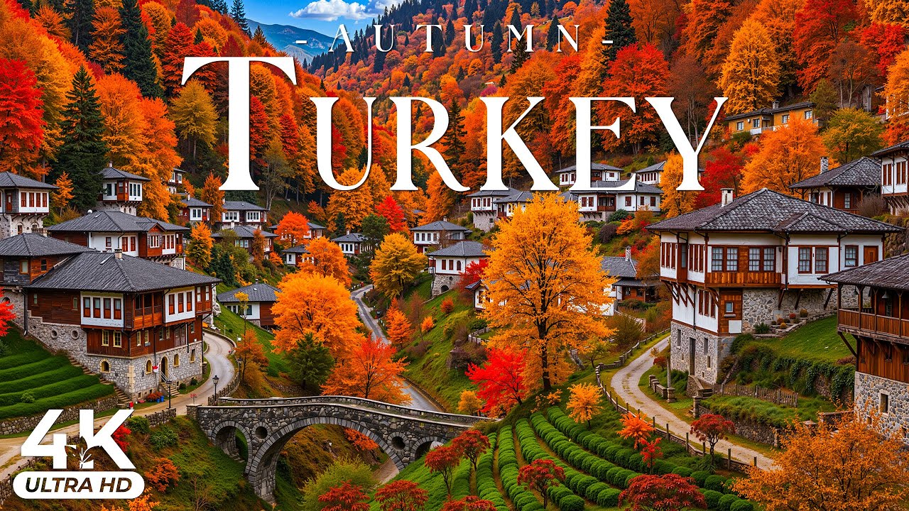 🍂 Autumn of Turkey 4K UHD 🍁 Golden Landscapes, Ancient Ruins & Timeless Anatolian Beauty