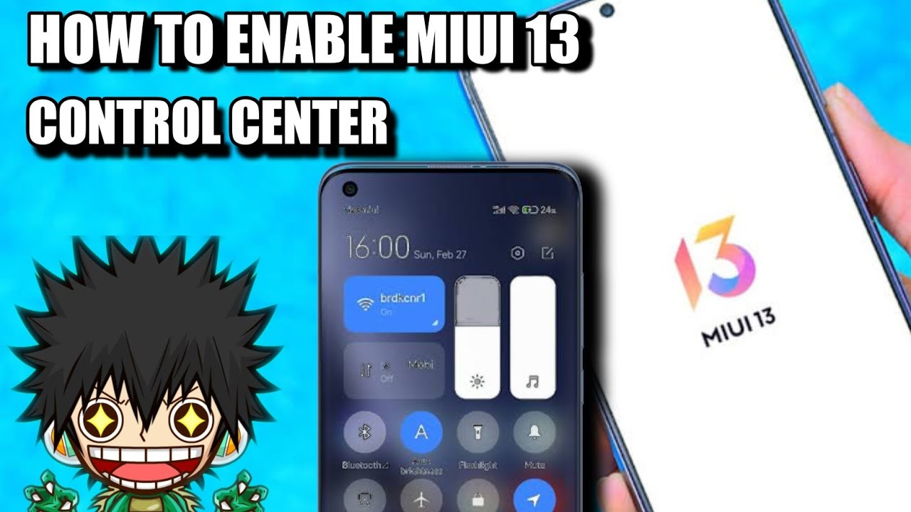 HOW TO ENABLE MIUI 13 NEW CONTROL CENTER ON XIAOMI/POCO DEVICES | Najskie