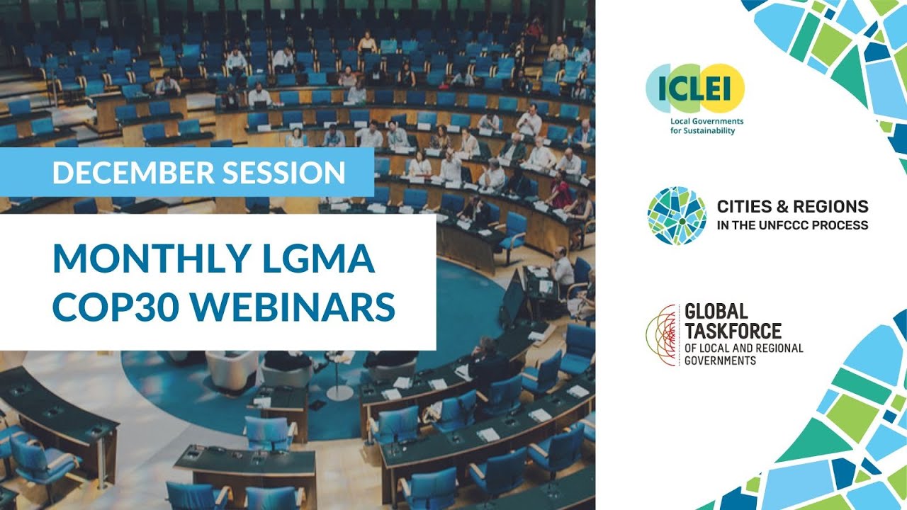 12th Monthly LGMA COP30 Webinar - 10 December (16:00 CET)