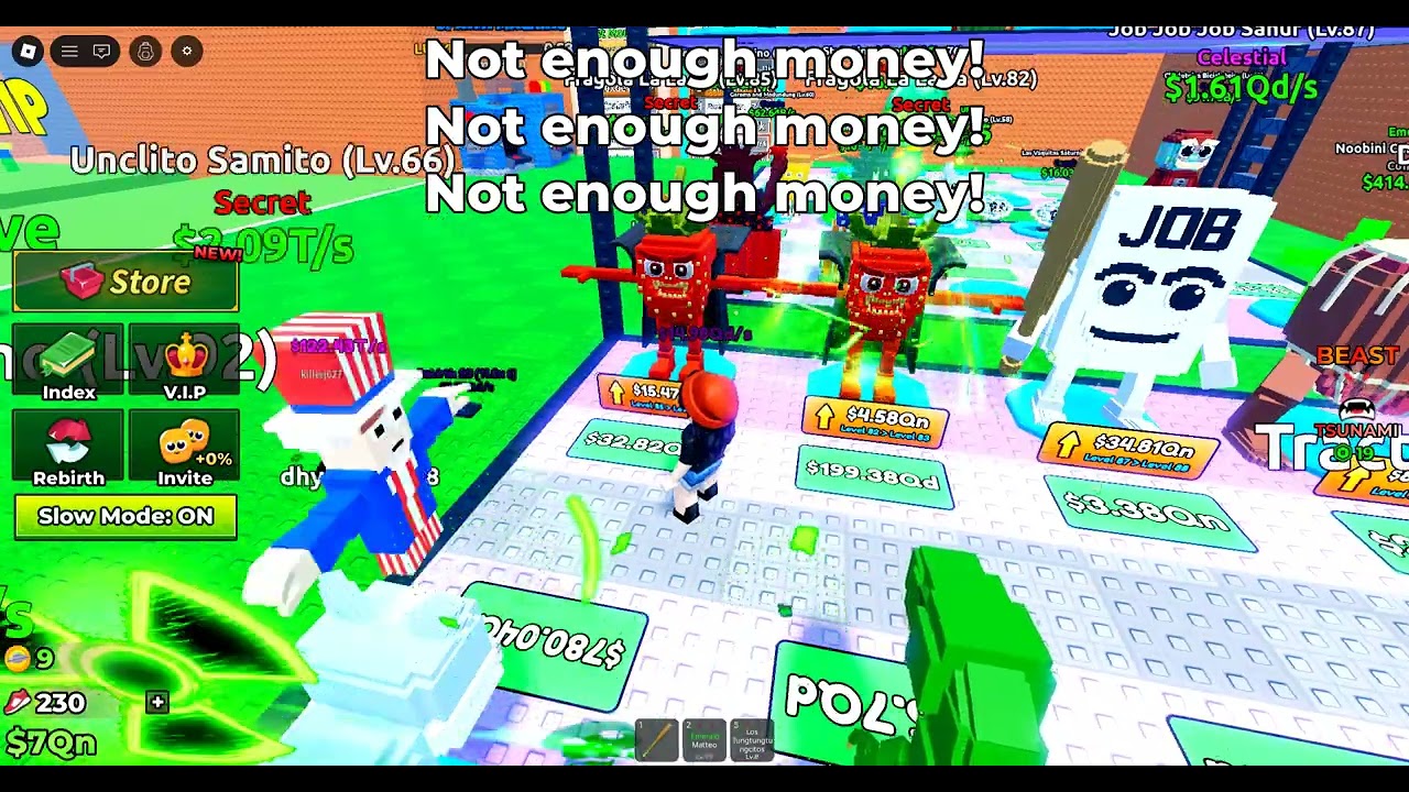 roblox but playing escape the tsunami for brainrots!