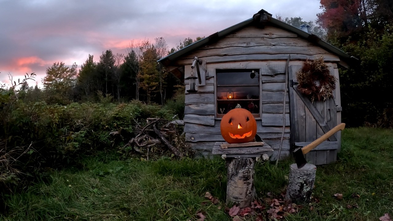 I Spent Halloween Alone in My Tiny Cabin.  It Got Spooky.