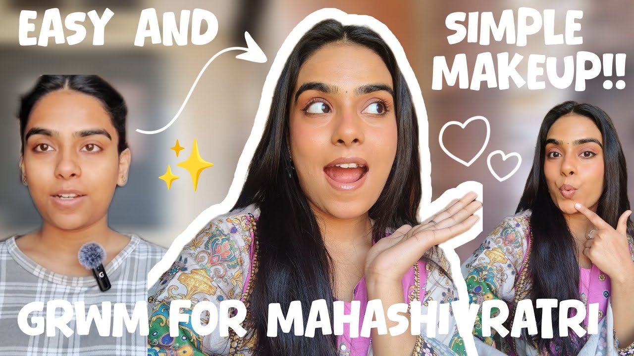 Easy and simple makeup for Mahashivratri ❤️✨ #makeup #mahashivratri #viral #grwm 