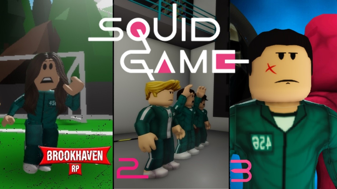 El juego del calamar 1, 2 y 3 película completa- Brookhaven Roblox rp 🏡