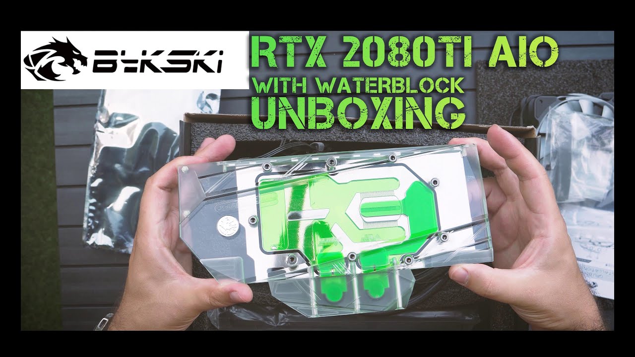 Unboxing BYKSKI Expandable Integrated AIO Full Waterblock for RTX 2080ti / 2080 Super / 2080
