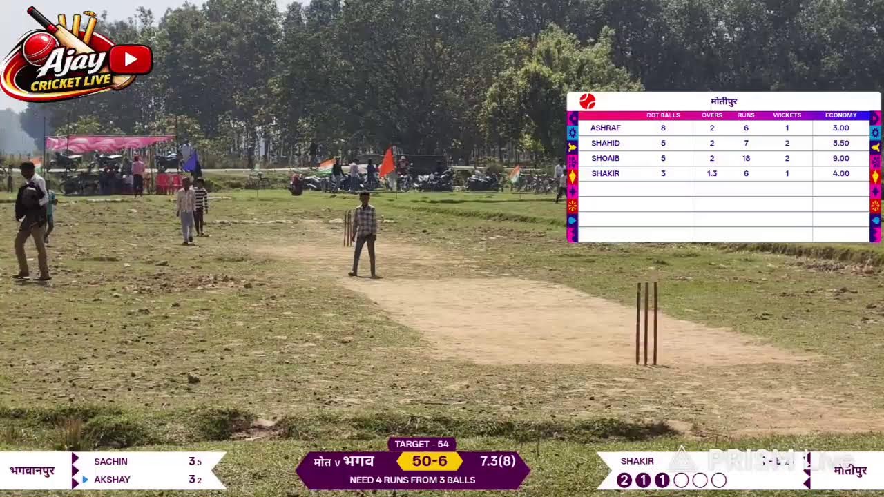 मोतीपुर  🆚 भगवानपुर लीग मैच 