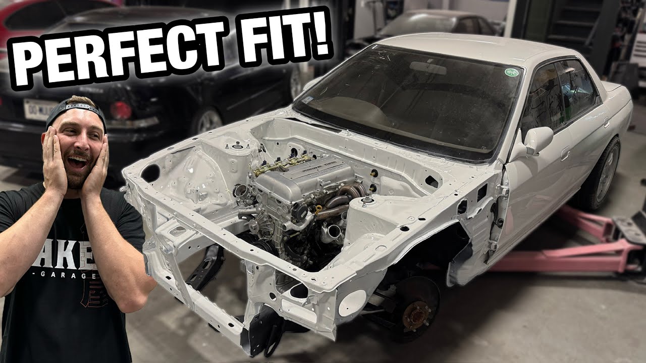 R32 Skyline Gets The ULTIMATE Motor Swap?! Direct Bolt-In Swap