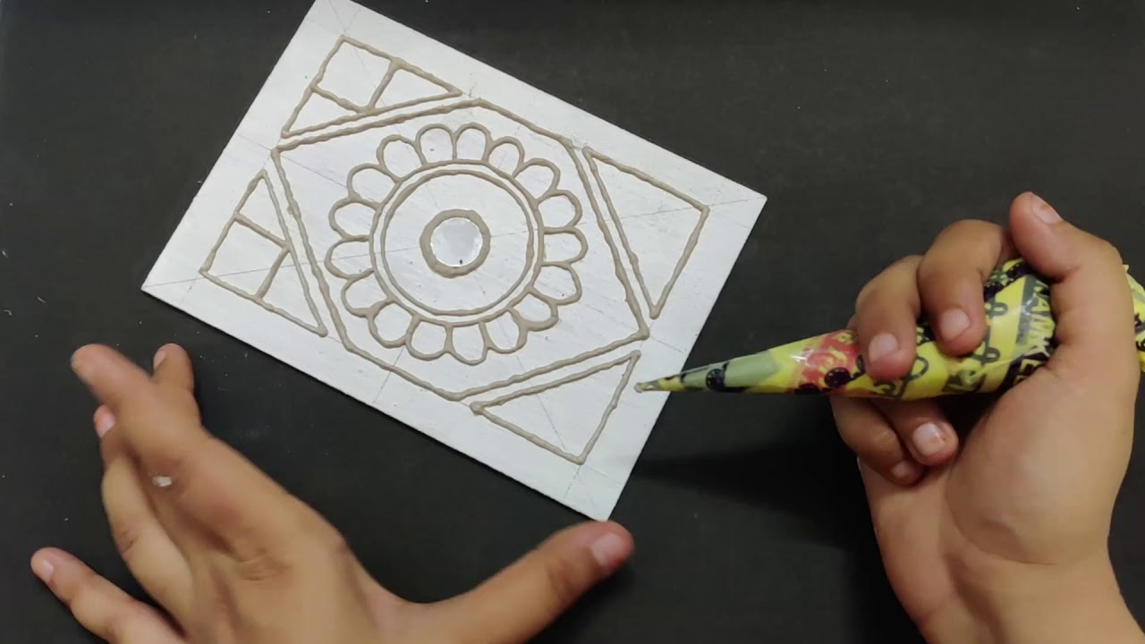 DIY Lippan Art Work || Kutch (Gujarat) Art || Quick & Easy wall decor idea || Mud & Mirror Artwork