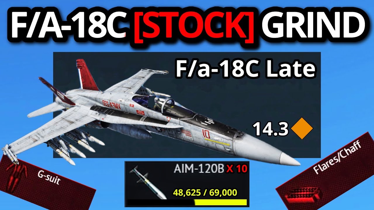 MY F/A-18C [STOCK] GRIND EXPERIENCE WAS WILD?! (New toptier King?)