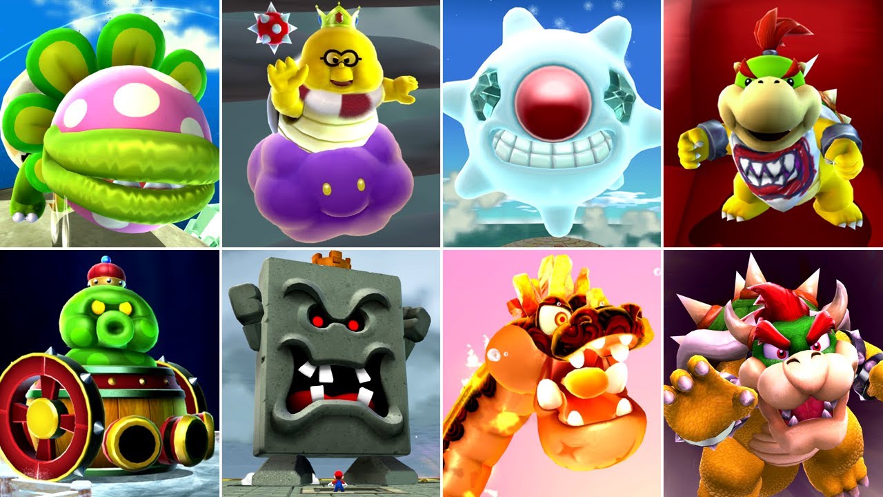 Super Mario Galaxy 2 - All Bosses (No Damage)