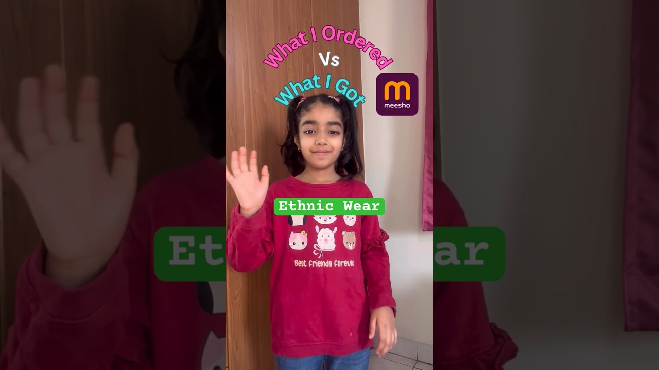 What I Ordered vs. What I Got from Meesho | Kids Ethnic Wear #shorts #kidsfashion