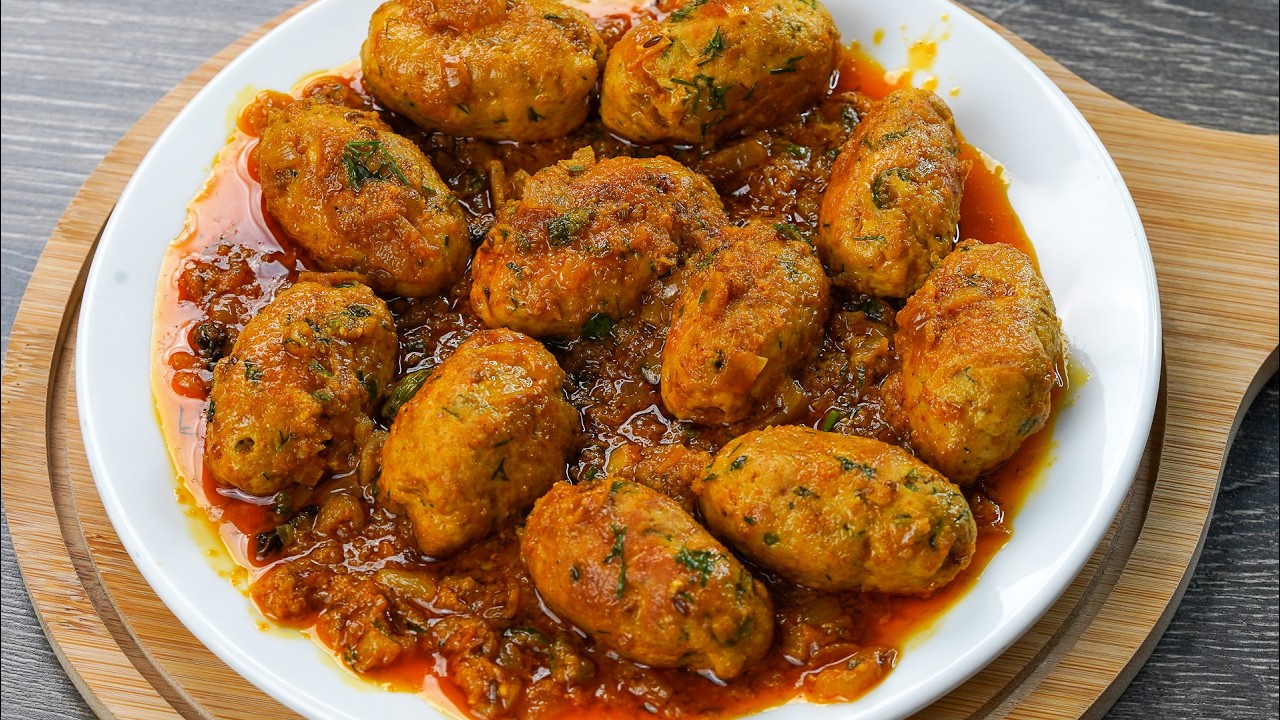 Гола-кебаб из курицы | Сочный и нежный кебаб с куриным соусом | Куриный Ка Гола Кебаб