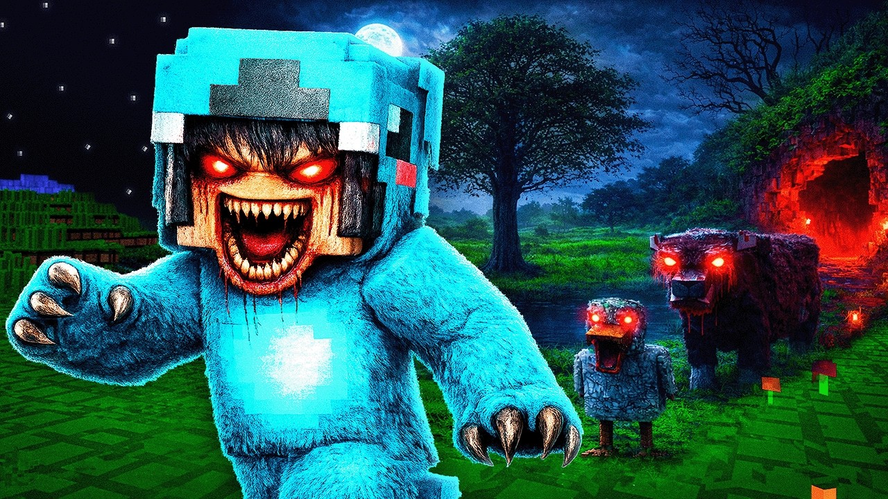 Minecraft, But Damage = More Scary!