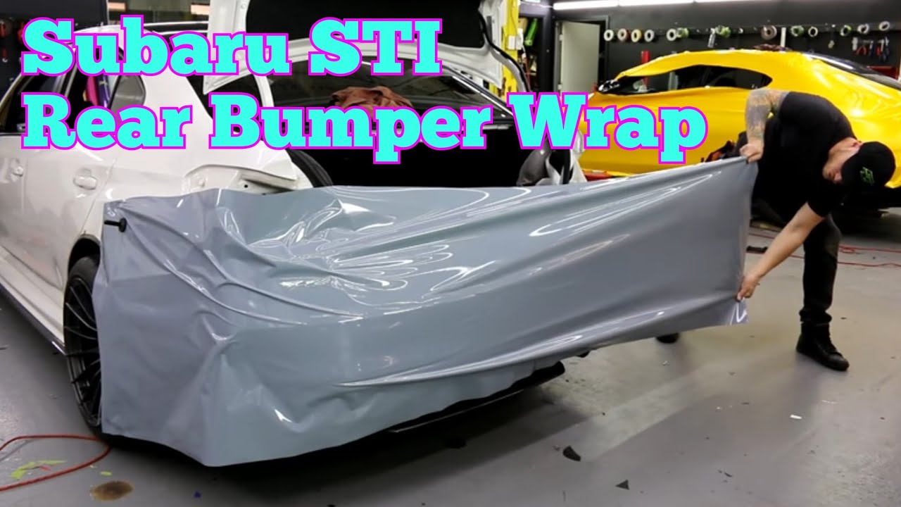 Vinyl Wrap A Rear Bumper On A Subaru STI