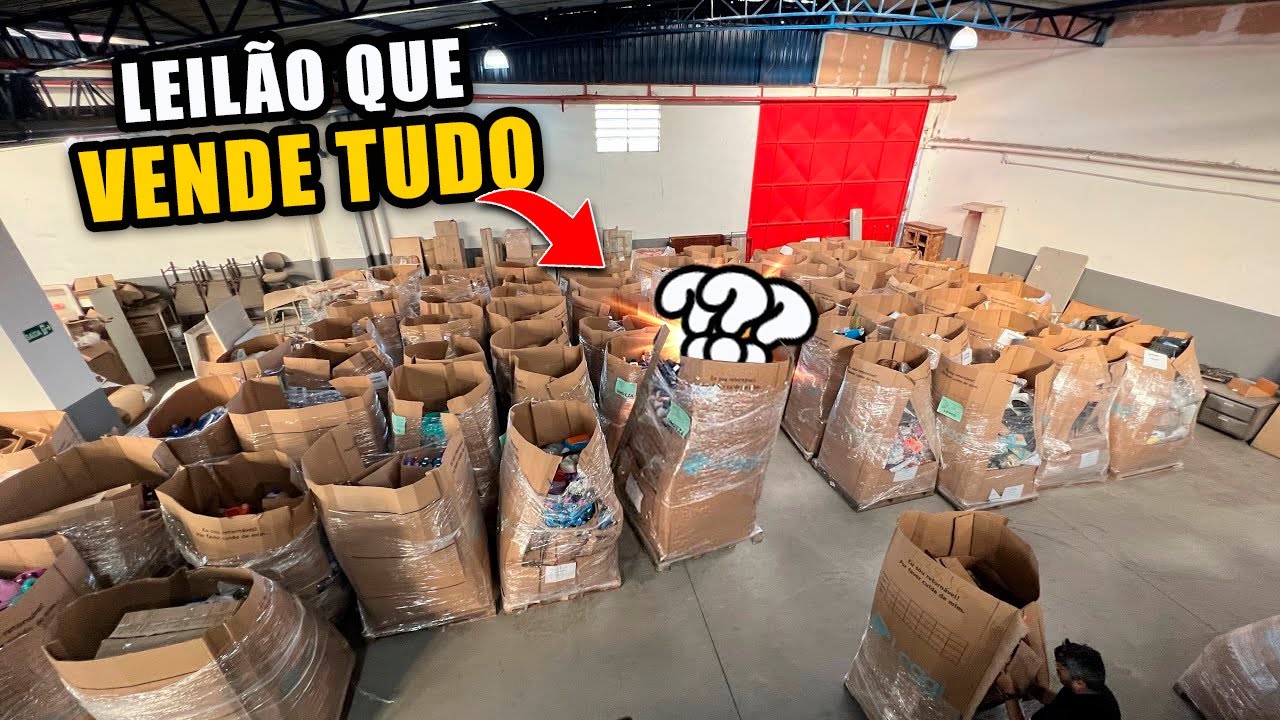 LEILÃO que VENDE TUDO PARA quem NÃO TEM DINHEIRO E PRECISA COMEÇAR UM NOVO NEGÓCIO PARA TRABALHAR