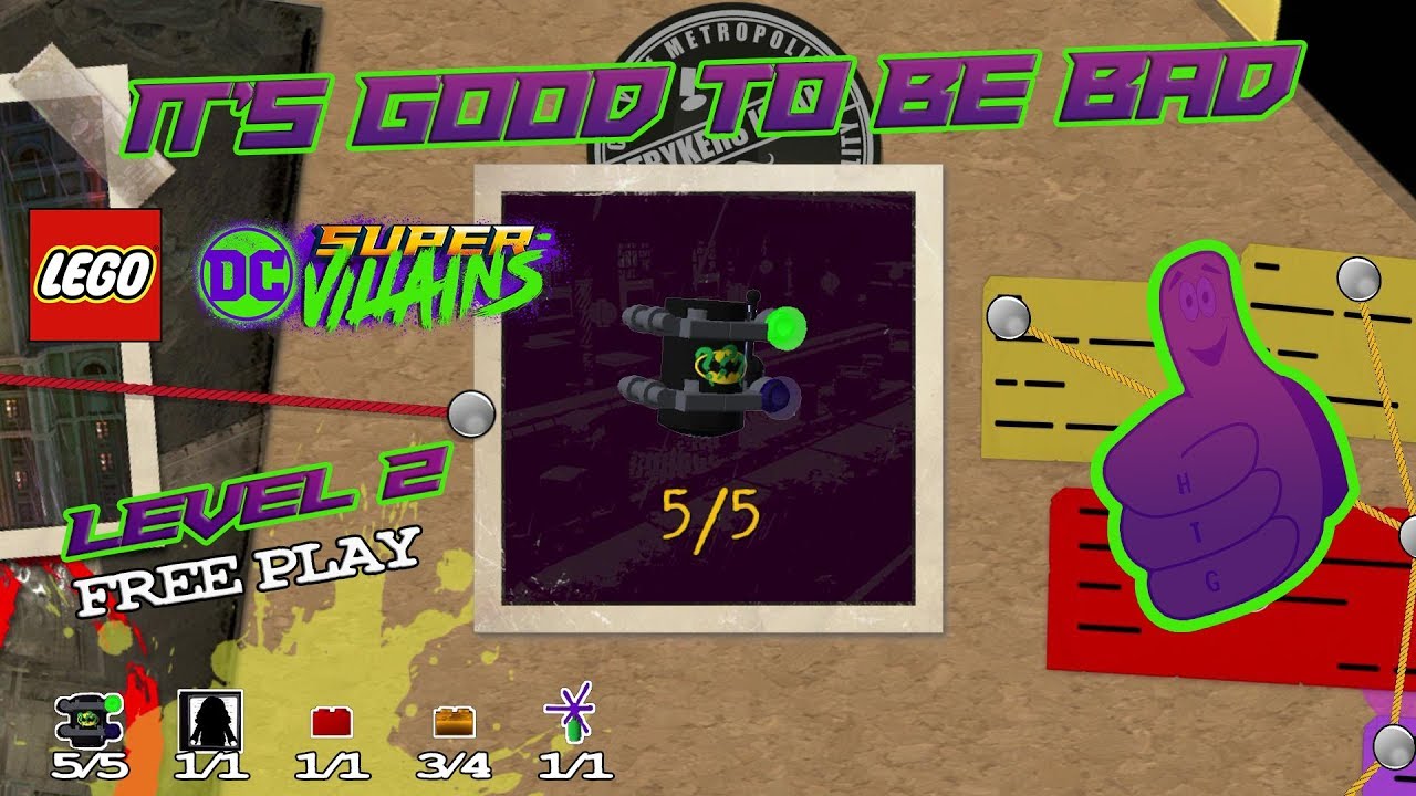 Lego DC Super-Villains: Уровень 2 / Хорошо быть плохим БЕСПЛАТНАЯ ИГРА (Все предметы коллекционир...