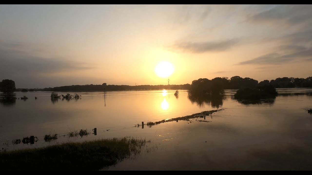 Hoogwater Maas Beesel 16 juli 2021 | 4k |