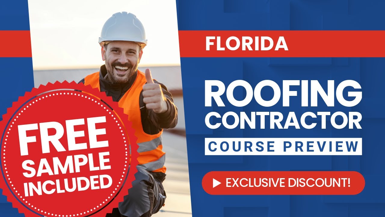 Florida Roofing Contractor Exam Prep: Mini Course Breakdown + Sample Questions & Exclusive Discount!