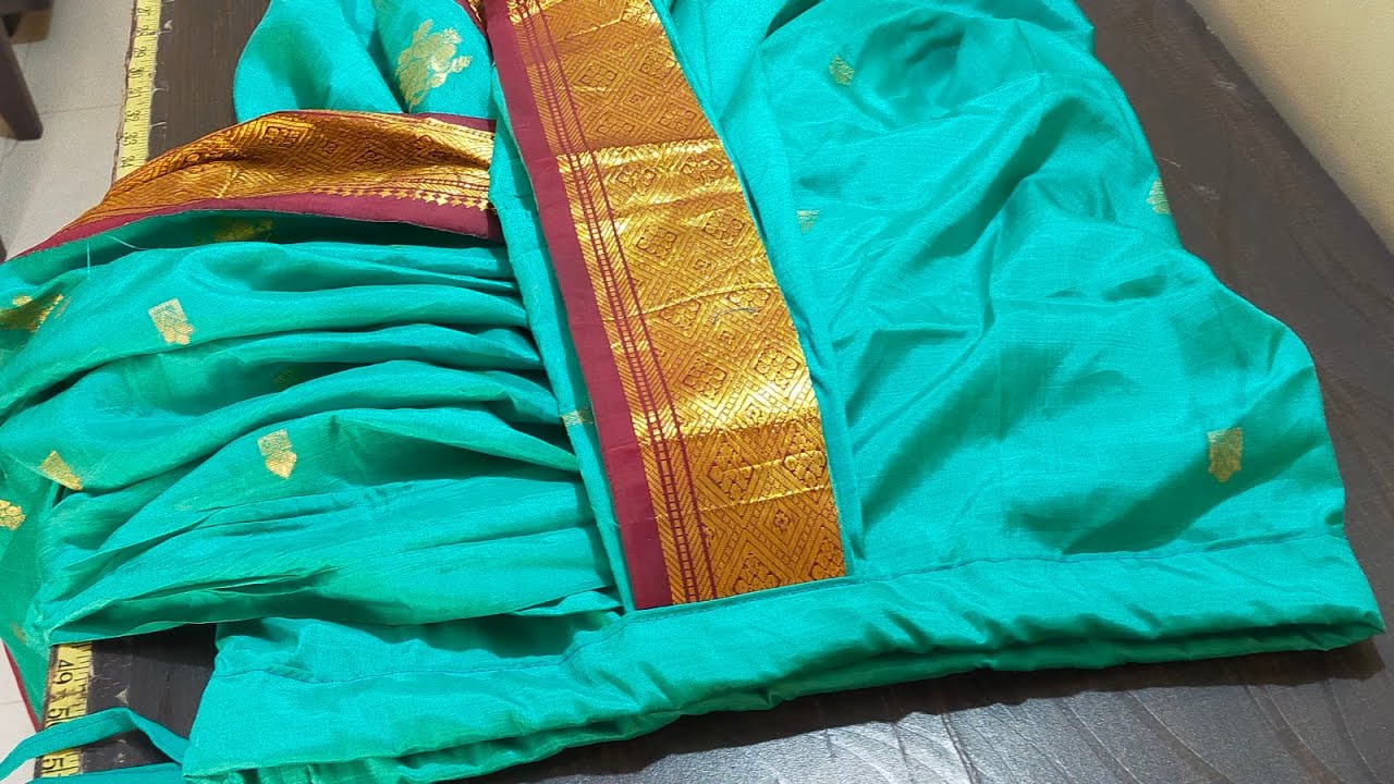 Dhoti saree cutting ✂️ and stitching easy method #dhoti