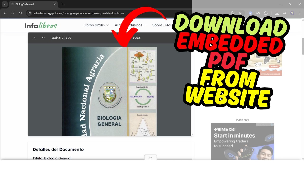 Как быстро скачать встроенный PDF-файл с сайта!
