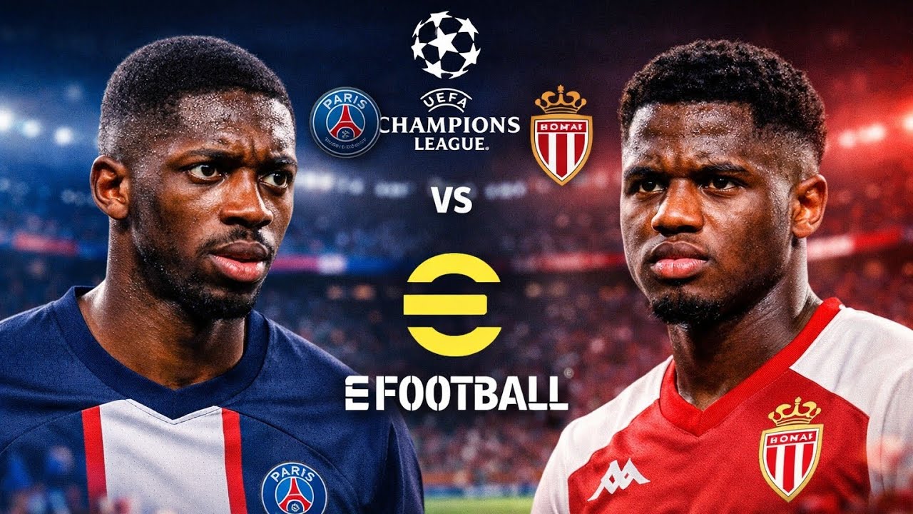 PSG vs Monaco UCL eFootball 🔥 Insane Goals & Skills | RJGamezone Gameplay 4K