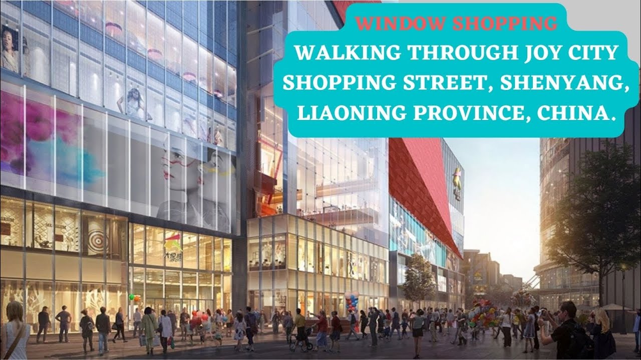 Window Shopping / Walking through Joy City Shopping Street, Shenyang, Liaoning Province, China.