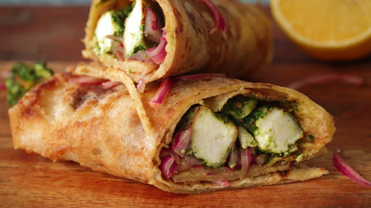 Spinach & Paneer Roll / Palak Paneer Kati Roll