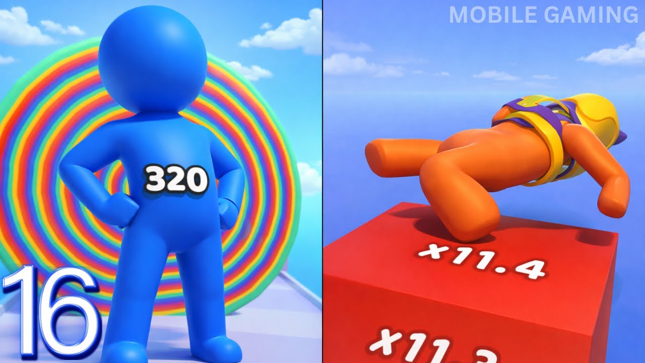 Layer Man 3D Run and Collect Forward vs Reverse Gameplay Walkthrough Part-16 | MOBILE GAMING 