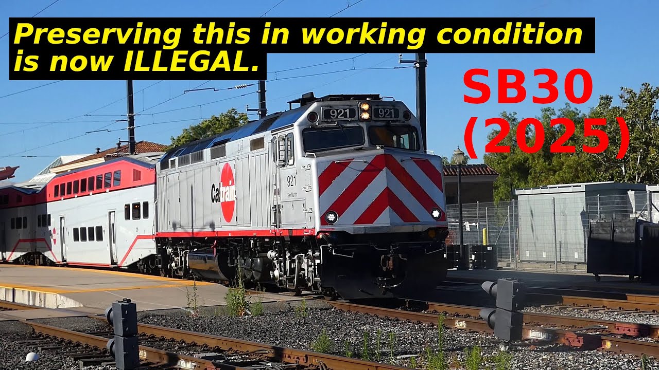 (The bill has passed...) The preservation of working tier 0 or 1 CA passenger trains is now illegal.