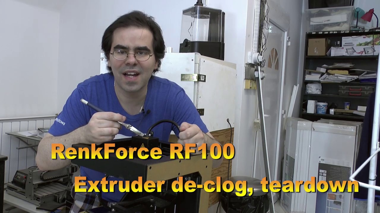 RenkForce RF100 — демонтаж и очистка экструдера