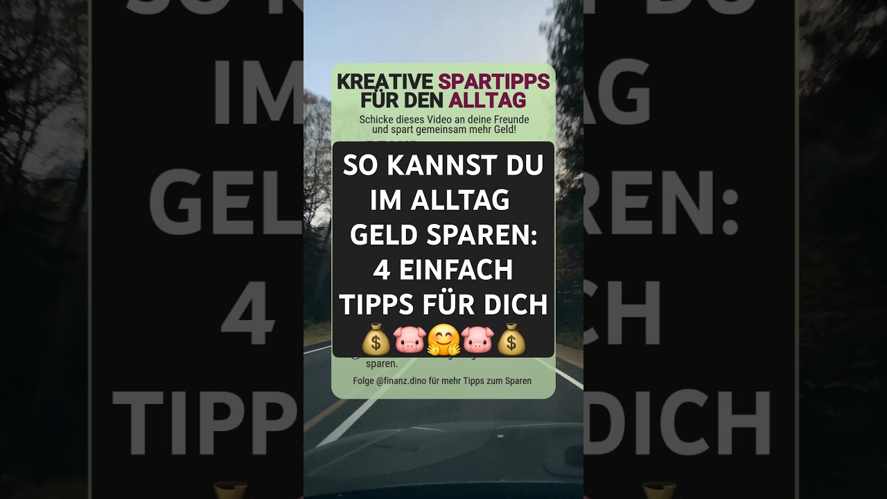 Geld sparen im Alltag: 4 einfach Spartipps | #sparen #geldsparen