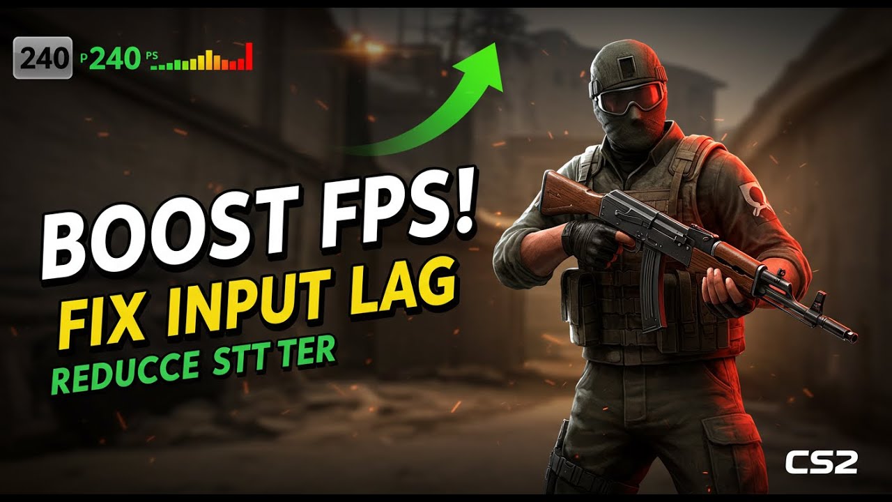 🎯Boost FPS in CS2 & Fix Lag/Stutter | Best Settings to Reduce Input Delay (2025 Guide)