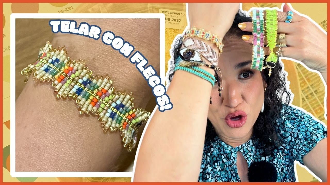 ✨ PULSERA DE FLECOS con MIYUKI✨ 🤩  Sácale más jugo a tu TELAR! ✅