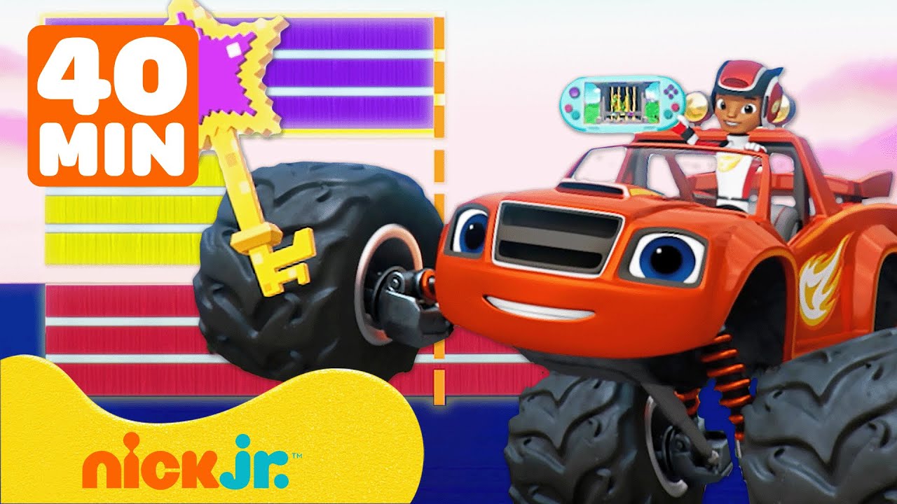 Blaze e le Mega Macchine | Blaze usa la matematica per salvare la giornata! | 40 minuti | Nick Jr.