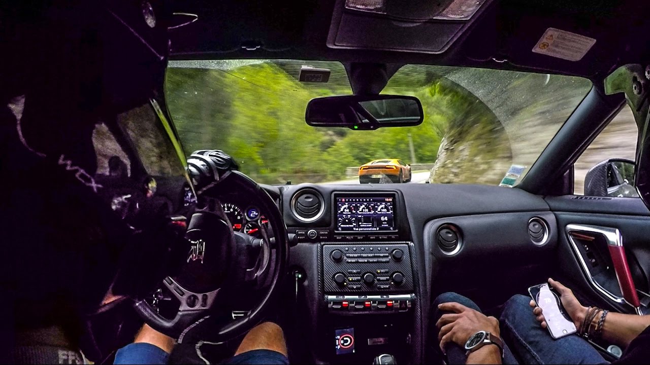 POV: Nissan GTR 700 HP - Closed WET Road - Tour de corse 10 000 virages 2016