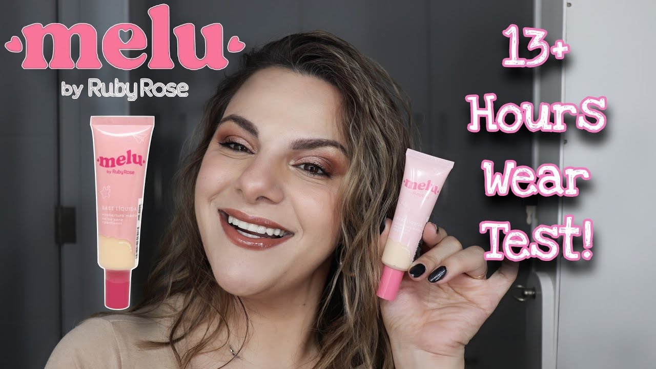 Melu By Ruby Rose Foundation 13 Plus Hours Wear Test/اختبار لفاونديشون ملو روبي روز