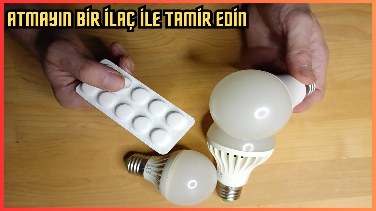 Ampulünde İlacı Varmış !! ATMAYIN !! Sadece Bir İlaç İle Led Ampul Tamiri