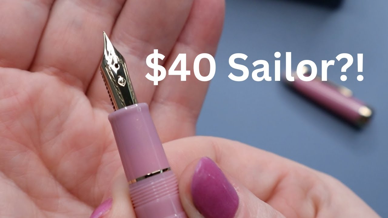 Quick Look: $40 Sailor Pen Unboxing + Inking (2 Minutes)