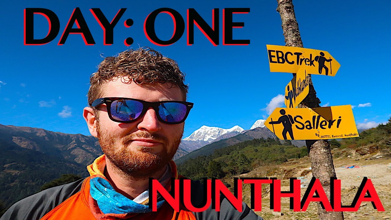 SOLO TREKKING EVEREST B.C. | Salleri to Nunthala | 8 Hour Hike | DAY ONE