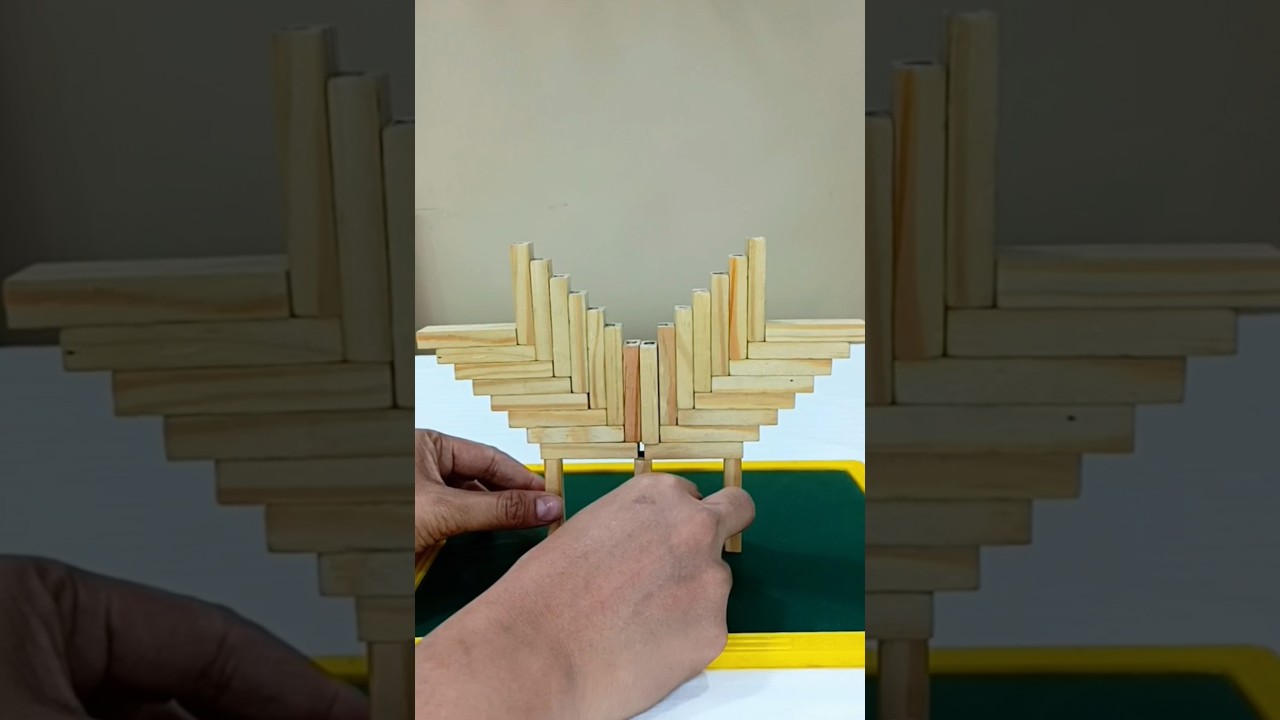 Perfectly balanced Jenga tower! #jenga #shorts #short #shortvideos #shortfeed #youtubeshorts