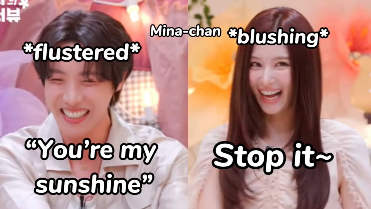 sana and bts’s j-hope making each other’s *blushed* for 2 minutes straight