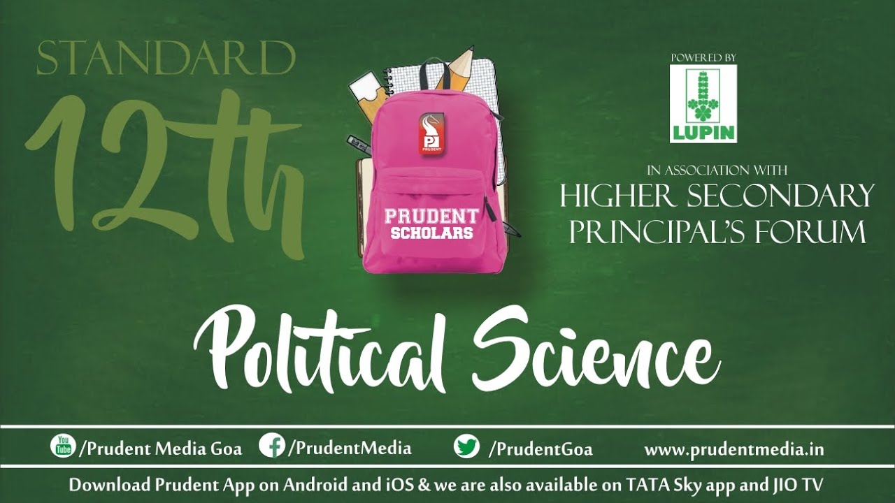 Prudent Scholars | 12th Political Science | Challenges to & Restoration of the Congress System