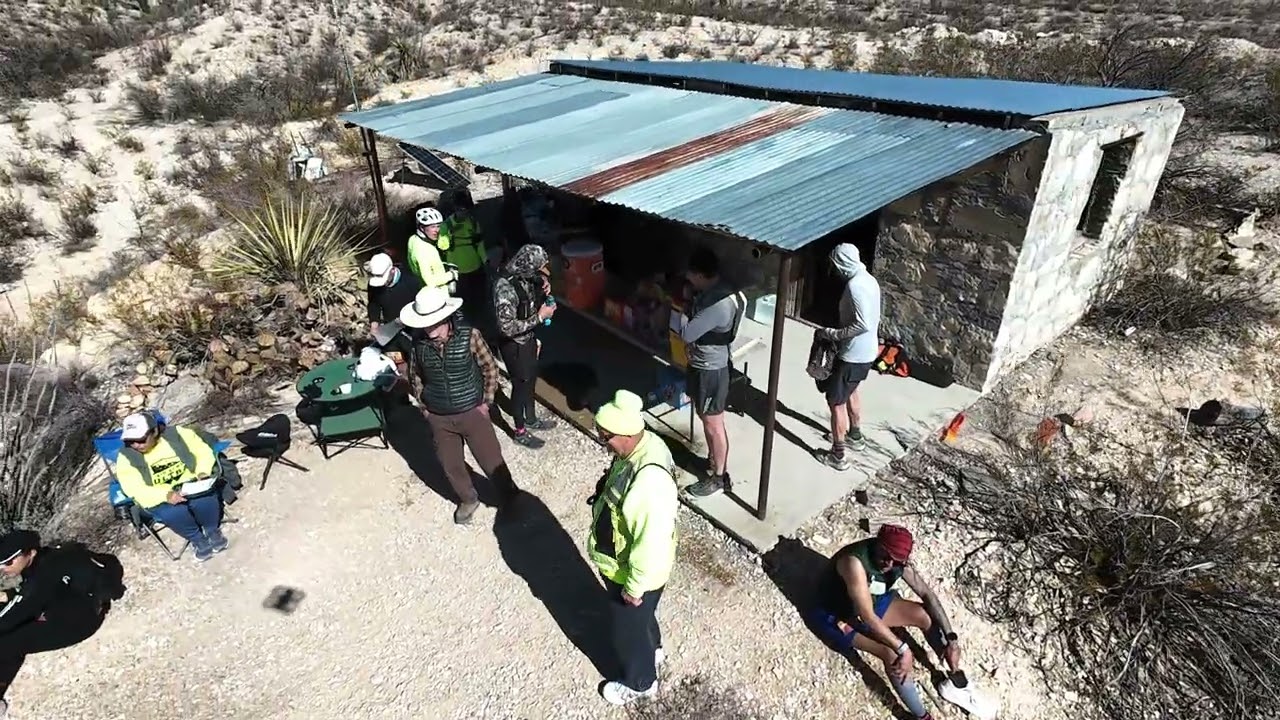 Big Bend Ultra 2026 - Visiting Check Point Bravo near the Roy Whitmore Mine inside the State Park 